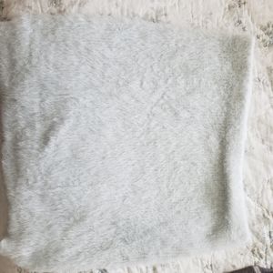 Fuzzy Blue Mini Skirt